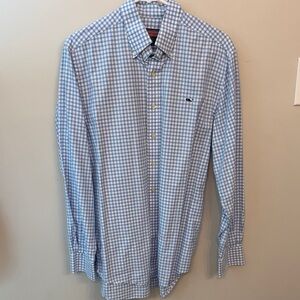 Men's Blue Checkered Shirt